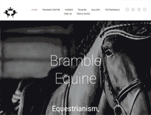 Tablet Screenshot of bramble-equine.co.uk